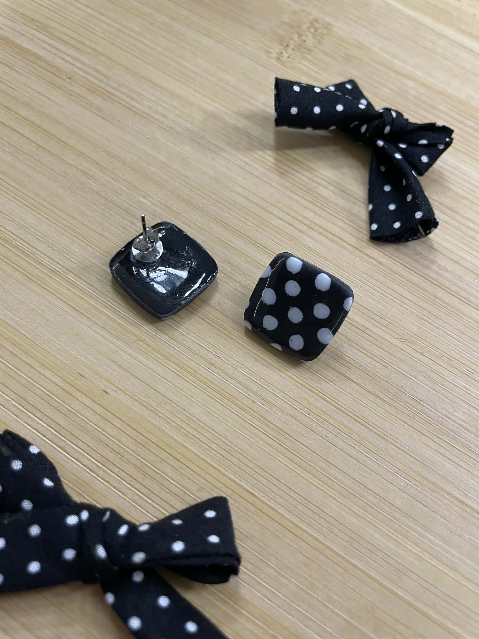 Boucle argent- carré